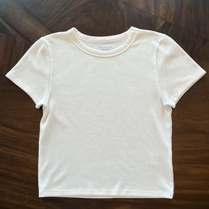 American Eagle white cropped top.